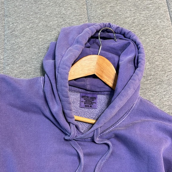 Purple Comfort Colors Hoodie - Picture 4 of 8